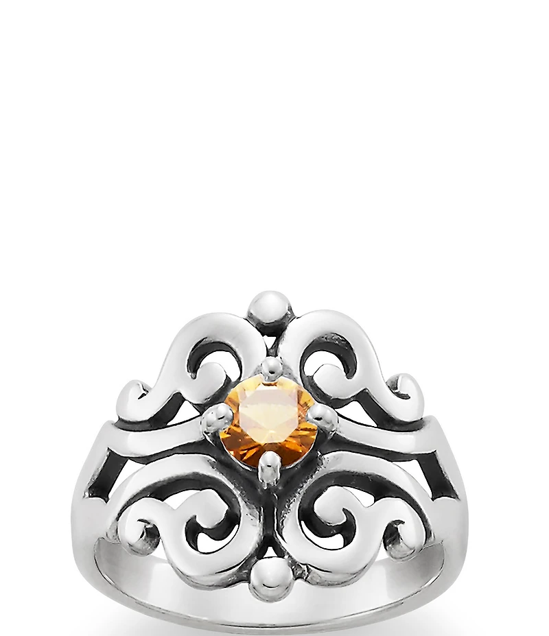 James Avery Spanish Birthstone Lace Ring with Lab-Created Gem