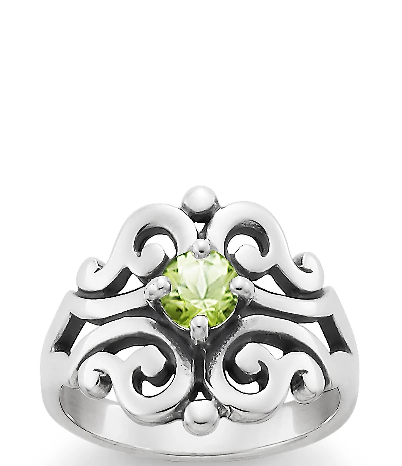 James Avery Spanish Birthstone Lace Ring with Lab-Created Gem