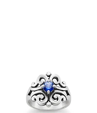 James Avery Spanish Birthstone Lace Ring with Lab-Created Gem