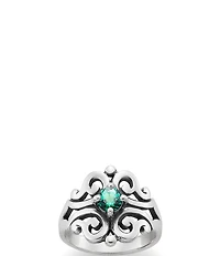 James Avery Spanish Birthstone Lace Ring with Lab-Created Gem