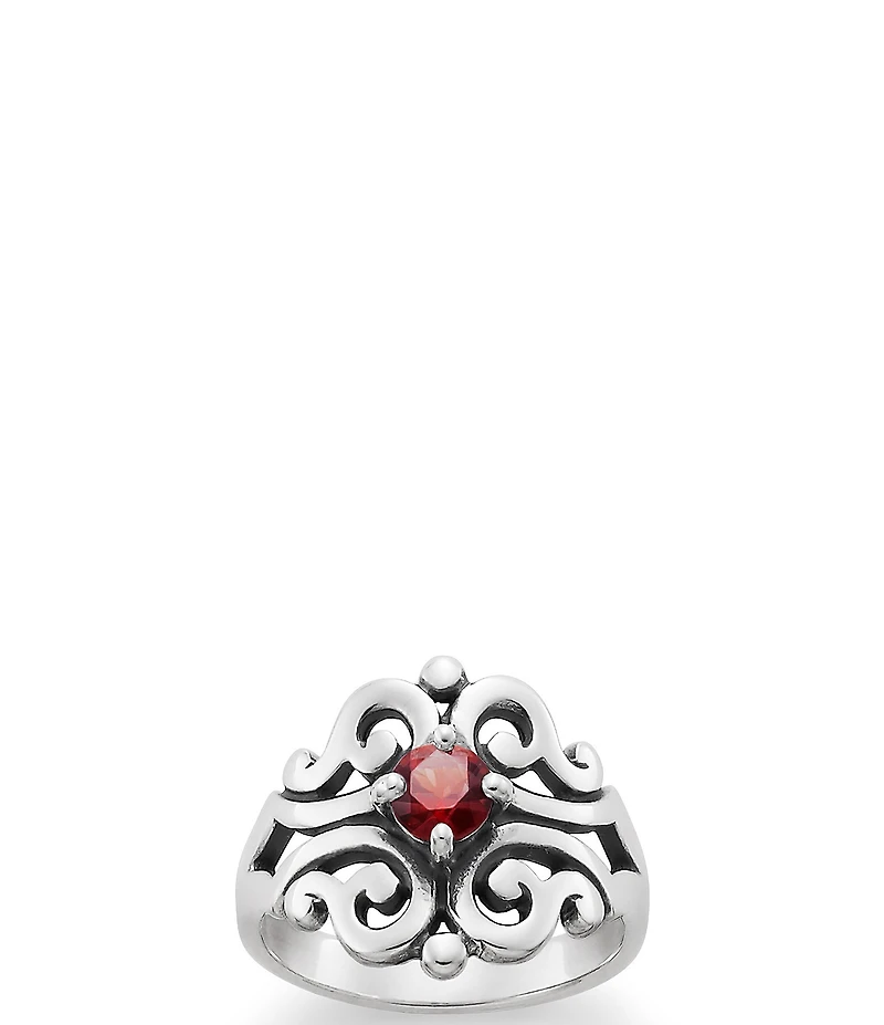 James Avery Spanish Birthstone Lace Ring with Lab-Created Gem