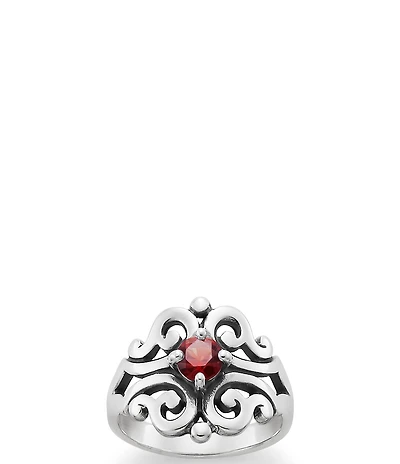 James Avery Spanish Birthstone Lace Ring with Lab-Created Gem