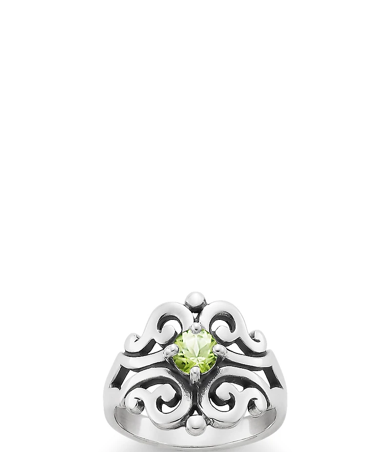 James Avery Spanish Birthstone Lace Ring with Lab-Created Gem