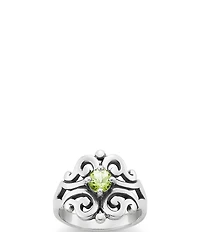 James Avery Spanish Birthstone Lace Ring with Lab-Created Gem