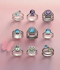 James Avery Spanish Birthstone Lace Ring with Lab-Created Gem