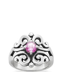 James Avery Spanish Birthstone Lace Ring with Lab-Created Gem