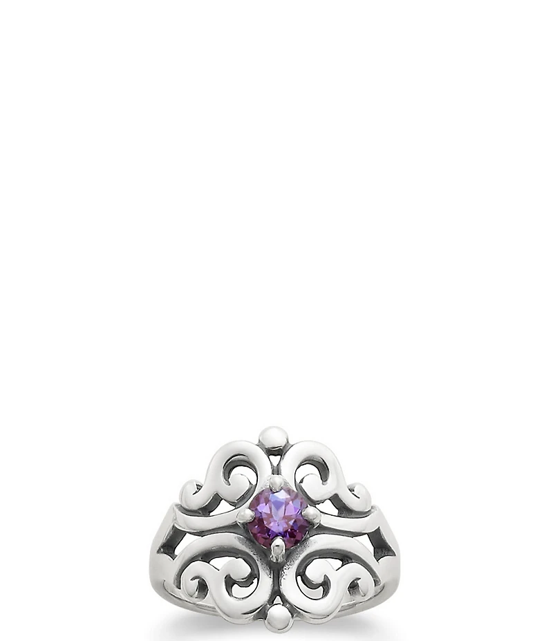 James Avery Spanish Birthstone Lace Ring with Lab-Created Gem