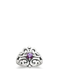 James Avery Spanish Birthstone Lace Ring with Lab-Created Gem