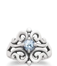 James Avery Spanish Birthstone Lace Ring with Lab-Created Gem