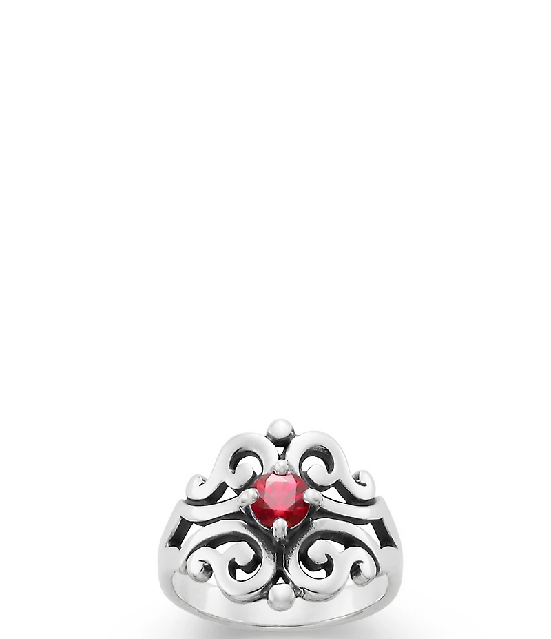James Avery Spanish Birthstone Lace Ring with Lab-Created Gem