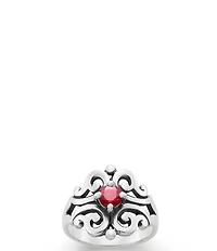 James Avery Spanish Birthstone Lace Ring with Lab-Created Gem