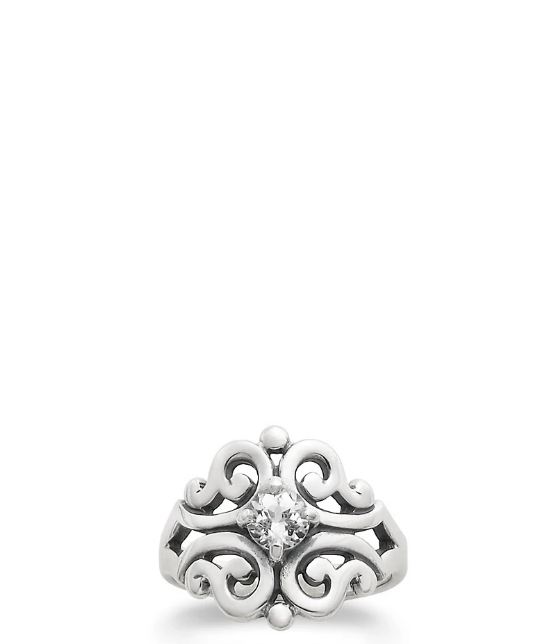 James Avery Spanish Birthstone Lace Ring with Lab-Created Gem
