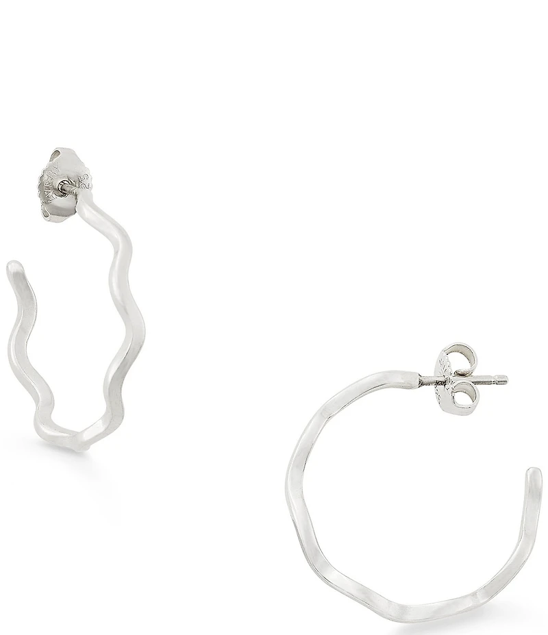 James Avery Squiggle Hoop Earrings