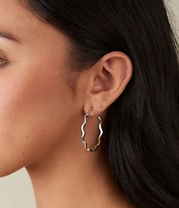 James Avery Squiggle Hoop Earrings