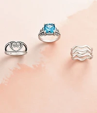 James Avery Squiggle Ring Set
