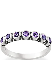 James Avery Stacker Ring with Amethyst Gemstones