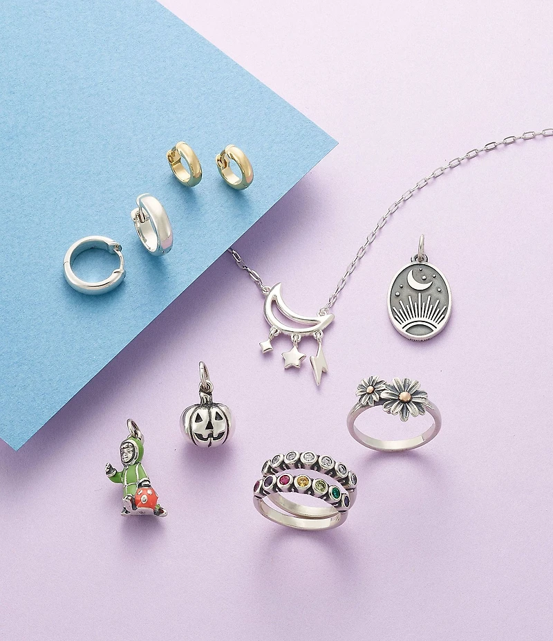 James Avery Stacker Ring with Lab-Created Multi Gemstones
