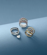 James Avery Stacker Ring with Lab-Created Multi Gemstones