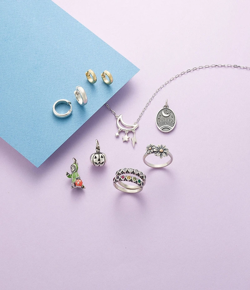 James Avery Stacker Ring with Lab-Created Multi Gemstones