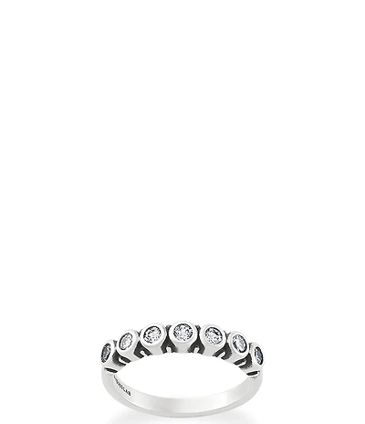 James Avery Stacker Ring with Lab-Created White Crystal Sapphire