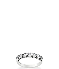 James Avery Stacker Ring with Lab-Created White Crystal Sapphire