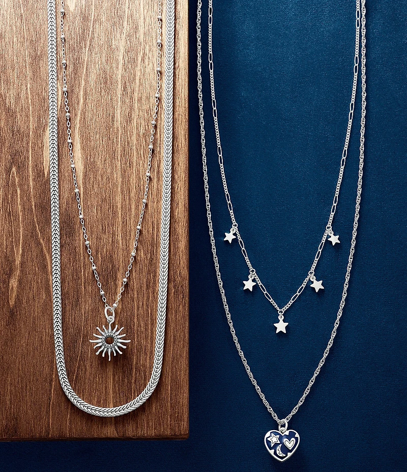 James Avery Star Drops Collar Necklace