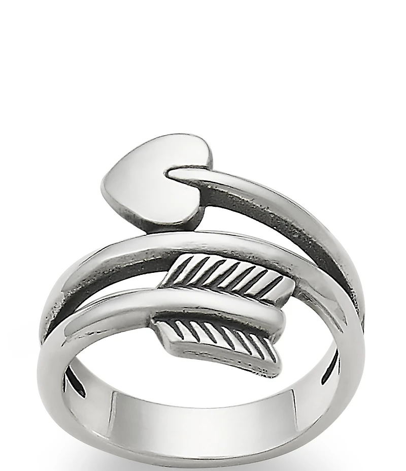 James Avery Sterling Silver Arrow & Heart Ring