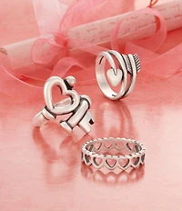 James Avery Sterling Silver Arrow & Heart Ring