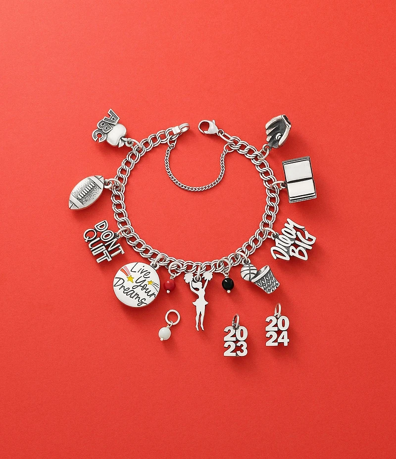James Avery Sterling Silver Basketball & Hoop Charm