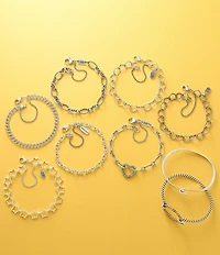 James Avery Sterling Silver Connected Hearts Charm Bracelet