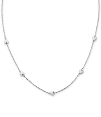 James Avery Sterling Silver Delicate Hearts Station Necklace