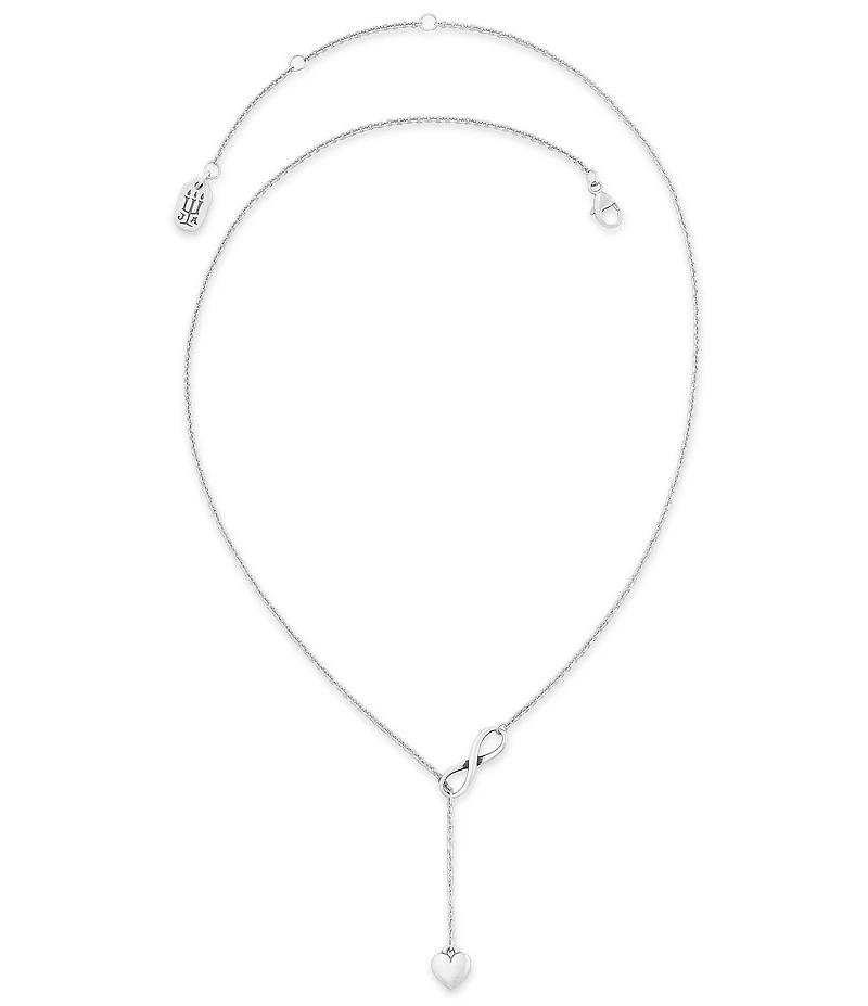 James Avery Sterling Silver Delicate Infinite Love Heart Necklace