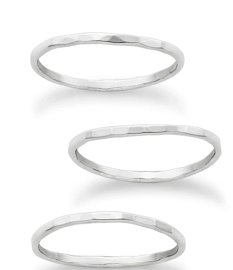 James Avery Sterling SIlver Delicate Forged Rings