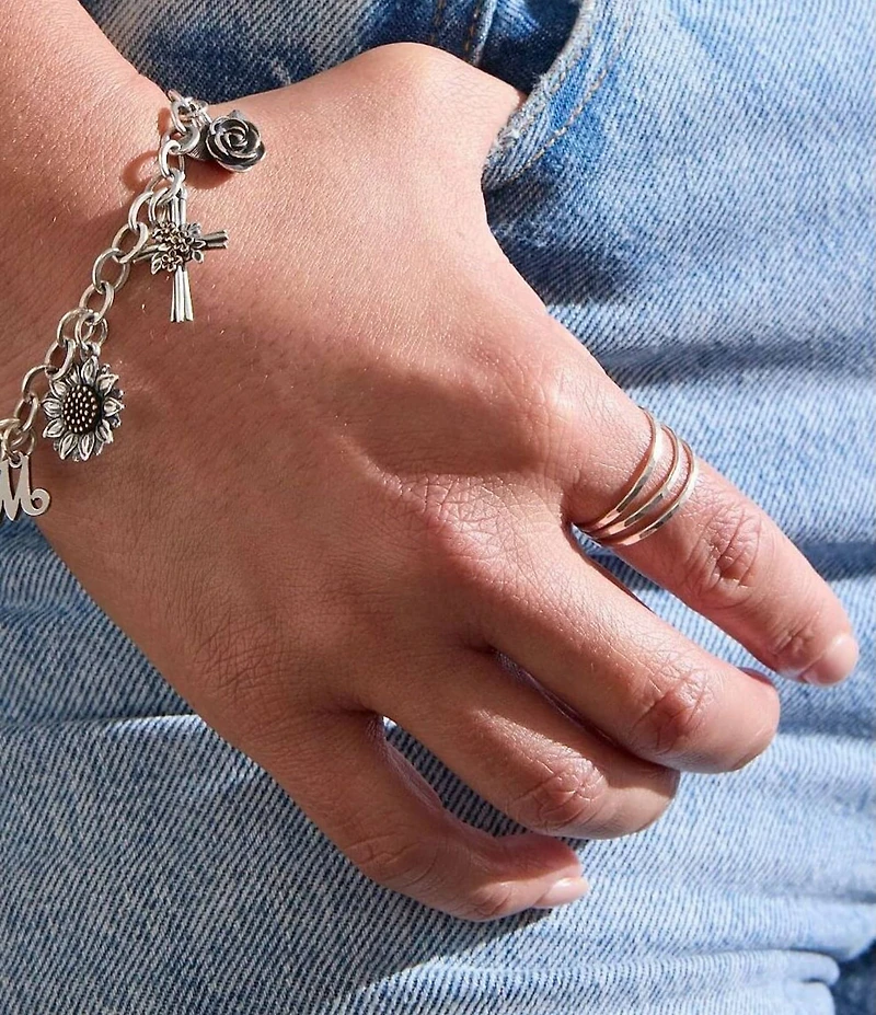 James Avery Sterling SIlver Delicate Forged Rings