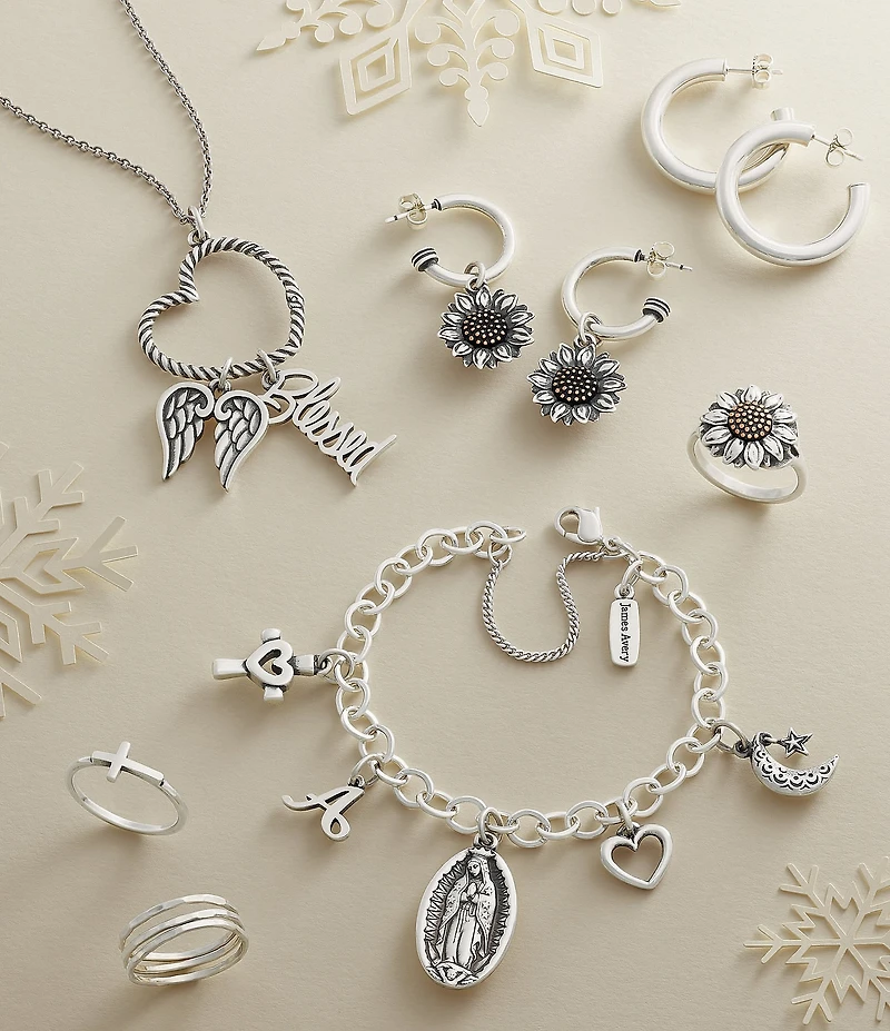 James Avery Sterling SIlver Delicate Forged Rings