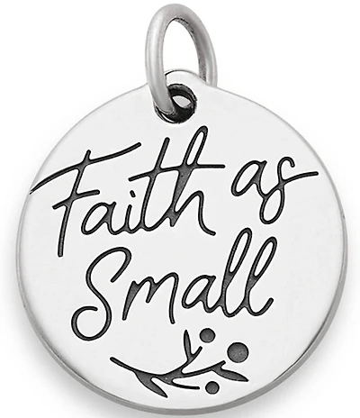 James Avery Sterling Silver Faith as Small as a Mustard Seed Charm