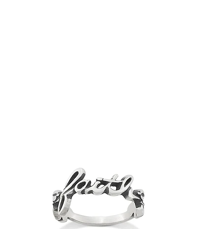 James Avery Sterling Silver Faith Ring
