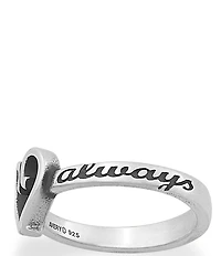 James Avery Sterling Silver Forever and Always Heart Ring