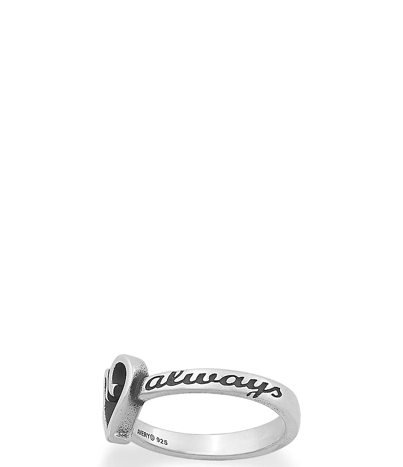 James Avery Sterling Silver Forever and Always Heart Ring