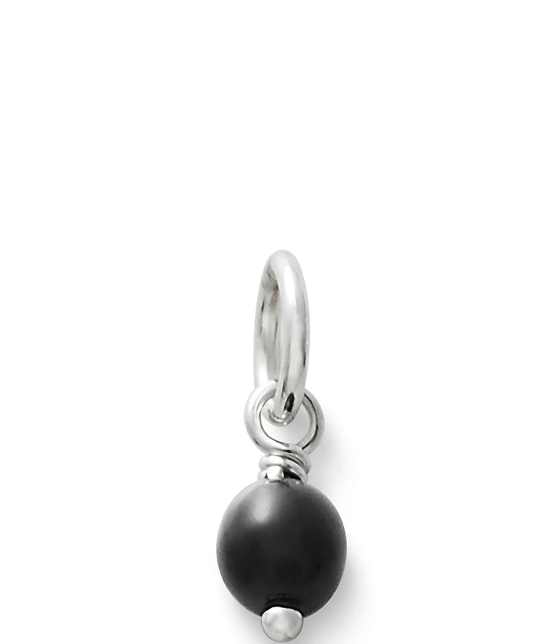James Avery Sterling Silver Glass Bead Enhancer Charm