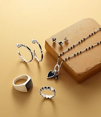 James Avery Sterling Silver Glass Bead Enhancer Charm
