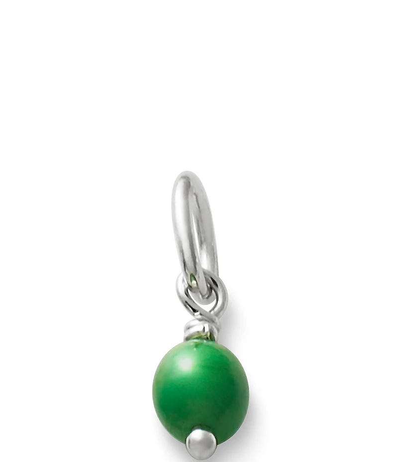James Avery Sterling Silver Glass Bead Enhancer Charm