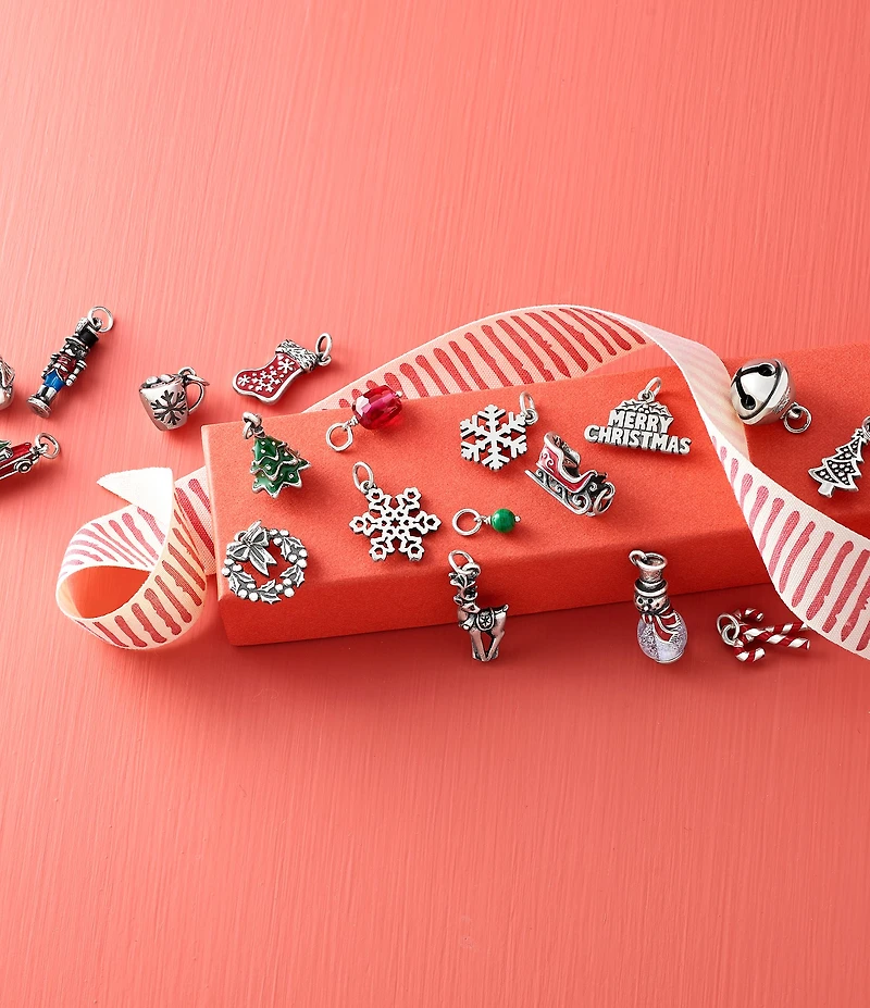 James Avery Sterling Silver Glass Bead Enhancer Charm