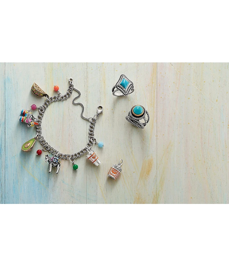 James Avery Sterling Silver Glass Bead Enhancer Charm