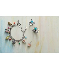 James Avery Sterling Silver Glass Bead Enhancer Charm