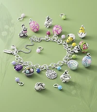 James Avery Sterling Silver Glass Bead Enhancer Charm