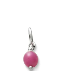 James Avery Sterling Silver Glass Bead Enhancer Charm