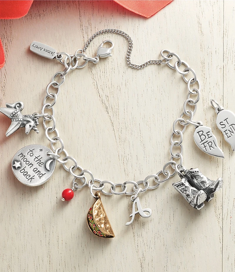 James Avery Sterling Silver Glass Bead Enhancer Charm
