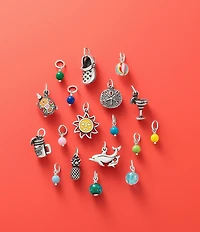 James Avery Sterling Silver Glass Bead Enhancer Charm