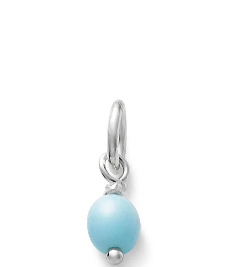 James Avery Sterling Silver Glass Bead Enhancer Charm